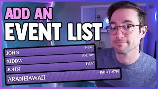 Add an Event List to your Stream | FULL Tutorial