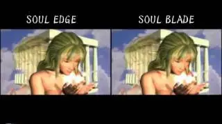 Sony PlayStation SOUL EDGE and SOUL BLADE intro.