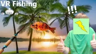 I went FISHING in VIRTUAL REALITY and caught MASSIVE FISH!!!!!