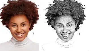 STIPPLE ART | Portrait Photoshop Tutorials Effect