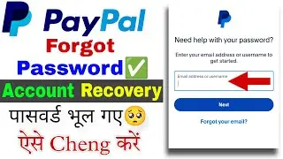 Paypal Forgot Password | paypal account recovery || How to reset paypal password 🔑