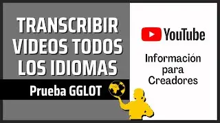 Como PONER SUBTITULOS en Youtube con Gglot (transcribir audio/video a texto editable y subtitulos)