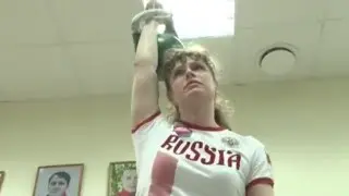 Yelena Butorina - master of sport international class in kettlebell sport