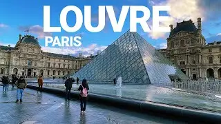 Outside The Louvre Museum in Paris