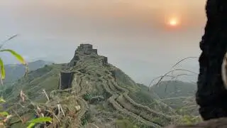 राजगड rajgadh 🚩🔱❤️#sunset #timelapse #rajgadh #राजगड #सायकल