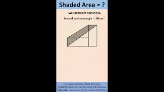 Can you calculate the shaded area? Try this and give your answer in the comments | Math Problem