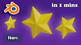 How to make Stars in Blender in no time | Blender tutorial