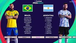 PES 2021 - Brazil vs Argentina - International Match - Messi vs Neymar