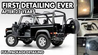 First Wash in 20 Years: Land Rover Defender D90 - Full Package Detailing
