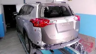 Toyota RAV 4. Работа с задницей. Замена крышки. ДЕНЬ ПЕРВЫЙ.