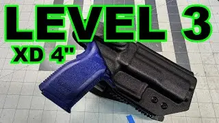 How To Make A Level 3 Holster. XD 4 inch on Mid Drop