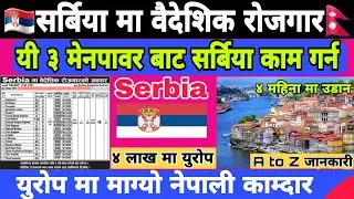 Serbia Visa Update 2024 || Serbia Country Work Visa For Nepali || Serbia Country work visa 2025