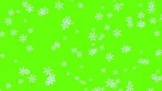 Green Screen Snowfall FREE