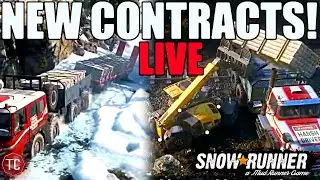 SnowRunner LIVE: NEW YUKON CONTRACTS! SKETCHY HAULING, MODS, & MORE!