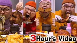 Mino's 3 Hours Video Mukbang!! Eatingshow & Eatingsound