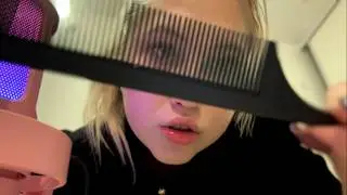 АСМР МУРАШИСТАЯ УКЛАДКА ВОЛОС ВОСК РАСЧЕСКИ | ASMR HAIR STYLING WAX COMB