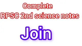 complete Rpsc second grade science notes 