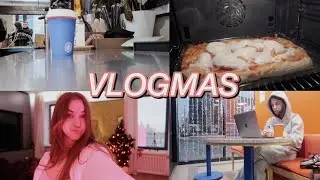 ВЛОГМАС #4 украшаем дом, готовим пиццу, завтрак с Дашей и учеба