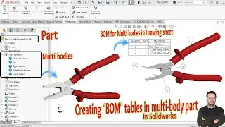 Creating BOM tables in multi body part