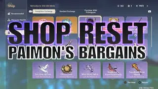 Genshin Impact SHOP RESET PAIMON'S BARGAINS for August 2021