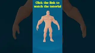 Stylized Low Poly Male Character Body Mesh in Blender