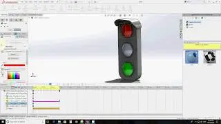 Traffic Signal Animation solidworks tutorial