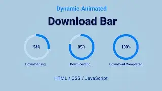 🚀 Build a Animated Progress Bar with HTML, CSS & JS | Downloadable Source Code 🔥 | mzcode01 