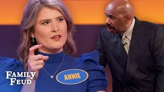 Family Feud question bewilders Steve Harvey!!