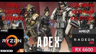 Ultimate APEX LEGENDS Gaming Performance Test | AMD Ryzen 5 5600G + RX 6600 | MAX SETTINGS | 1080p