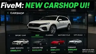 Carshop Script | New UI | FiveM Argus+ Script | QBCore & ESX