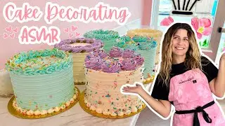 Satisfying Cake Decorating ASMR | [No Talking] [No Music] [Un-Edited]