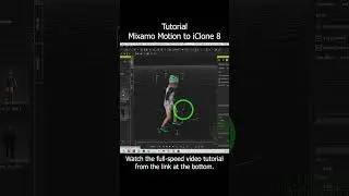 Mixamo Motion to iClone 8 | import animation in 3 second | Tutorial #mixamo #iclone #3danimation