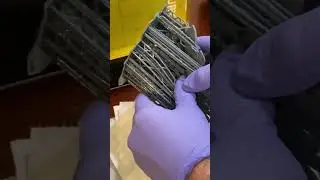 Post processing the resin 3D print in asmr style. Behind the scenes 