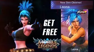 HOW TO GET FREE LEONA KING OF FIGHTERS | KARINA SKIN | MOBILE LEGENDS