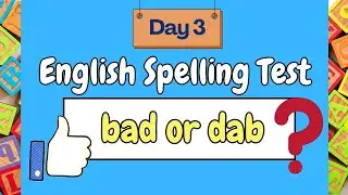English Spelling Test 3 | Learn English Words | Best English Learning Video