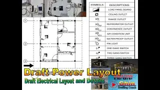 Drawing Exercise 28: How to Draft Power Layout in AutoCAD