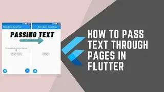 PASS TEXT THROUGH PAGES IN FLUTTER APP DEVELOPMENT || FLUTTER WITH JOOKATE