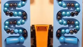 Colorful marble Race bilde black and Haba Slope #asmr  #viralvideo  #gaming #gameplay