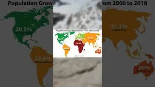 r/MapP*rn | Population change by continent from 2000 to 2018