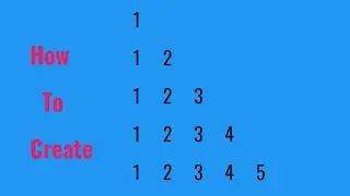 Number Pattern - 7 Program (Logic) in Java
