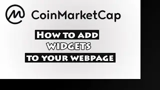 How to add CoinMarketCap widgets to your webpage