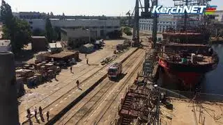 Керчь: тушение условного пожара на заводе 