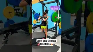 Lower Body Exercises For Athletes!  Athlete Performance Training! #shorts