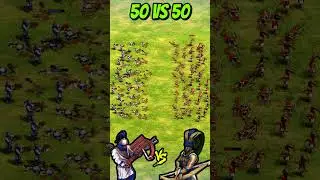 50 Elite Chu Ko Nu vs 50 Elite Plumed Archers (AoE2) 