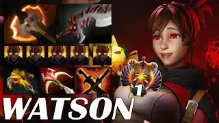 Watson [Marci] Combo With IO Madness Carry Power Unleash Super Damage Delivery Gank All Map Dota2