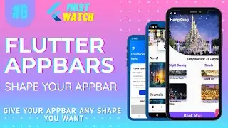 Shape your Flutter AppBar || Give your AppBar any shape you want || Flutter Appbars