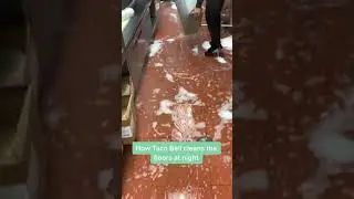 HOW TACO BELL CLEANS FLOORS #capptok #viral #shorts