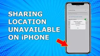 Can't share location on iPhone. Share My Location Unavailable. Please try again later Message error