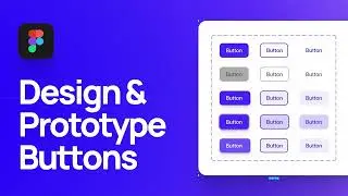How to Design and Prototype Buttons in Figma | Material Design Primary Secondary Tertiary Components