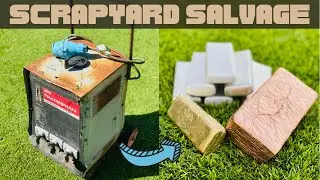 Scrap Yard Salvage - 115LB Welder Melt - ASMR Metal Melting - BigStackD Bulk Bars - Copper Brass AL